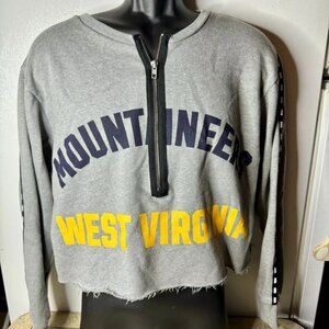 Victorias Secret Collegiate Cropped Sweatshirt West Virginia Mountaineers